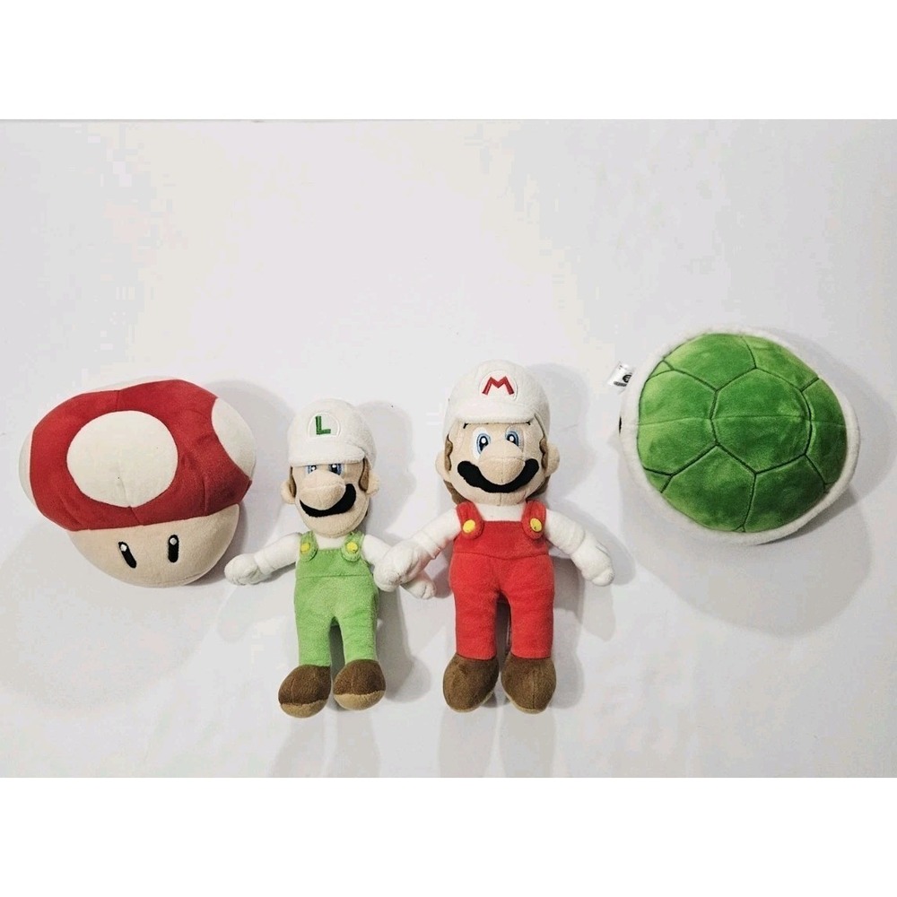 Super Mario Bros‎ Brothers Fire Stuffed Toy Plushes Little Buddy 4 Plushes